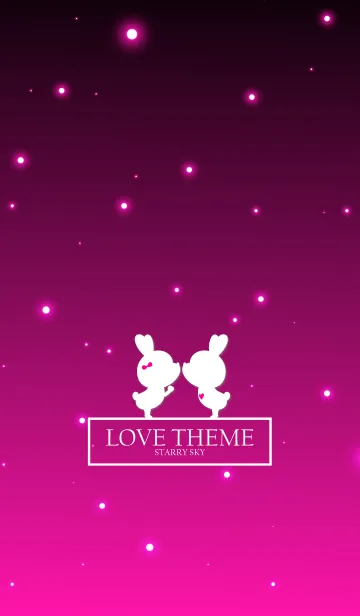 [LINE着せ替え] LOVE THEME STARRY SKY -PINK-の画像1