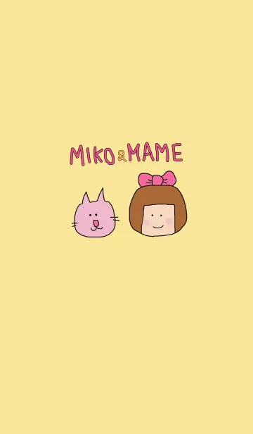 [LINE着せ替え] MIKO ＆ MAMEの画像1