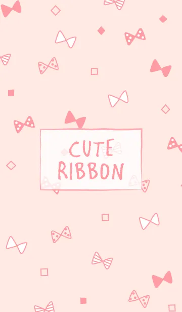 [LINE着せ替え] - CUTE RIBBON PINK -の画像1