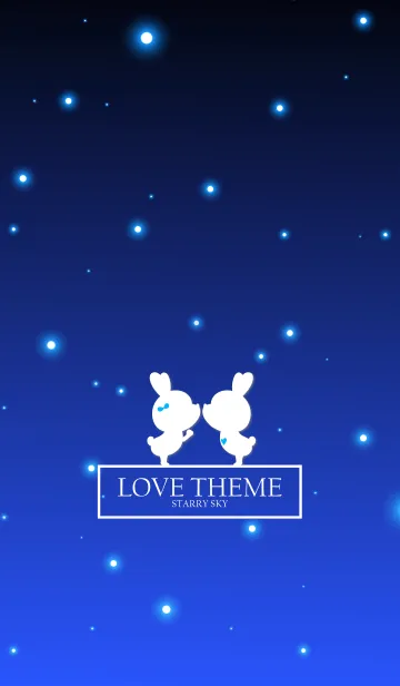 [LINE着せ替え] LOVE THEME STARRY SKY -BLUE-の画像1