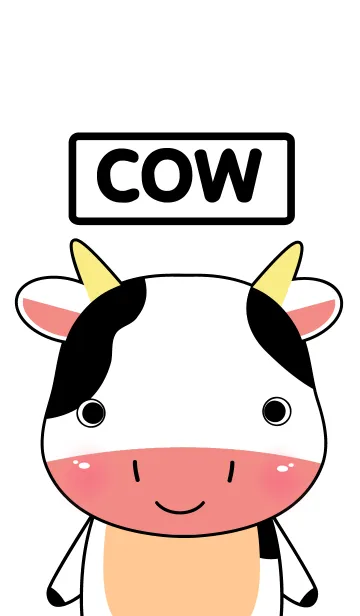 [LINE着せ替え] cute Cow V.2(jp)の画像1