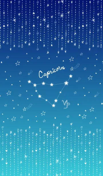 [LINE着せ替え] やぎ座-手描きのお星様-の画像1