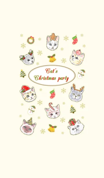 [LINE着せ替え] Cat's Christmas Party.の画像1