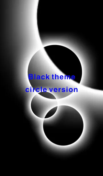 [LINE着せ替え] Black theme - circle versionの画像1