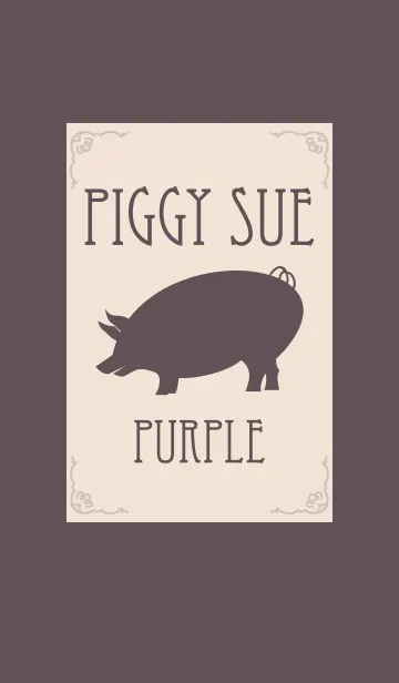 [LINE着せ替え] こぶたのPiggy Sue + パープルの画像1