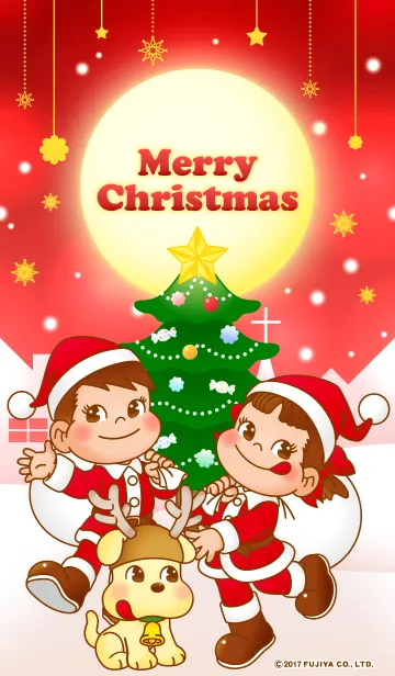 [LINE着せ替え] ペコちゃんのクリスマスの画像1