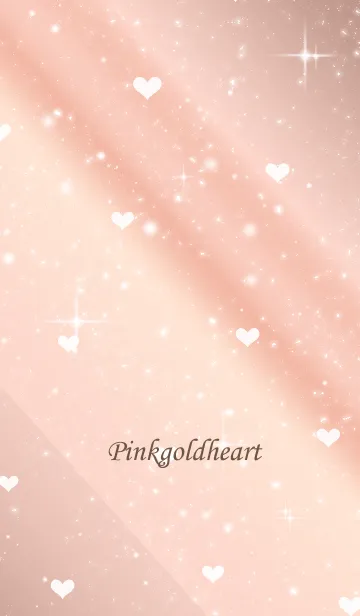 [LINE着せ替え] ピンクゴールドとハート.simpleの画像1