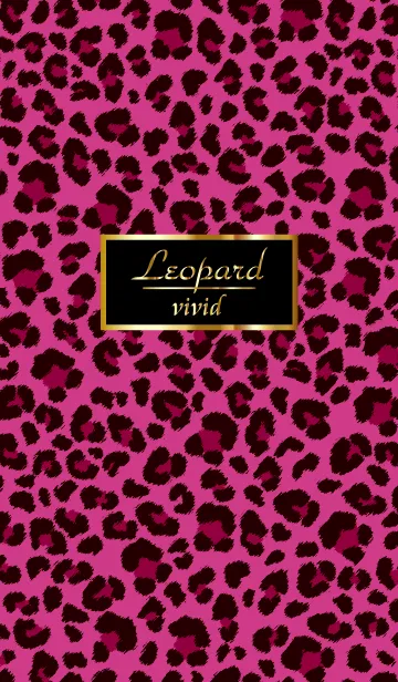 [LINE着せ替え] レオパード ビビッドピンクの画像1