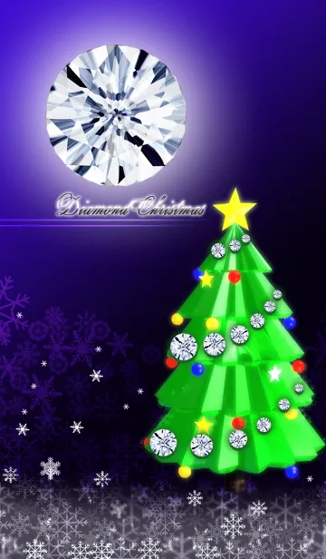 [LINE着せ替え] クリスマスツリー‐ダイヤモンド‐の画像1
