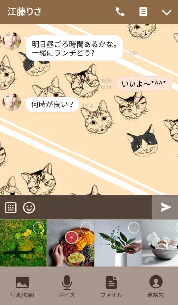 [LINE着せ替え] ちょっぴり おとなな リアルな ねこまみれの画像4