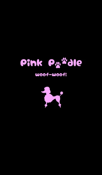 [LINE着せ替え] Pink Poodle woof-woof！の画像1