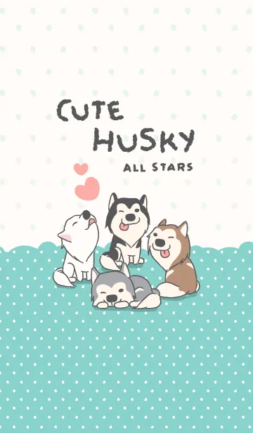 Cute Husky (All Stars-JP)の着せ替えメイン画像