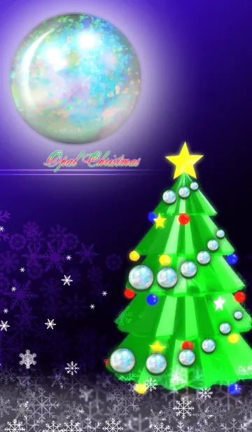 [LINE着せ替え] クリスマスツリー‐オパール‐の画像1