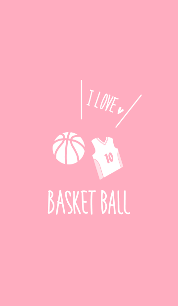 アイラブバスケットボール ピンク着せ替えのline着せ替え 画像 情報など