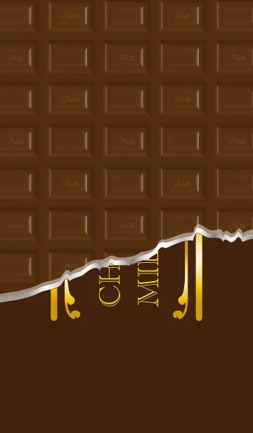 [LINE着せ替え] ミルクチョコレートの着せ替えの画像1