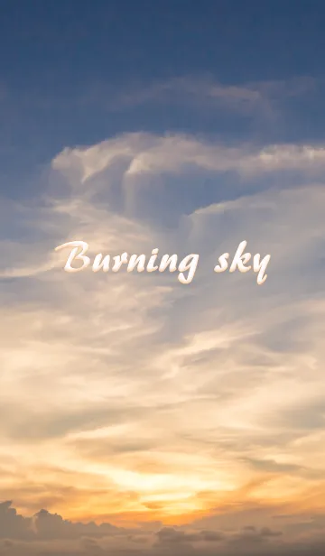 [LINE着せ替え] 燃える空の画像1