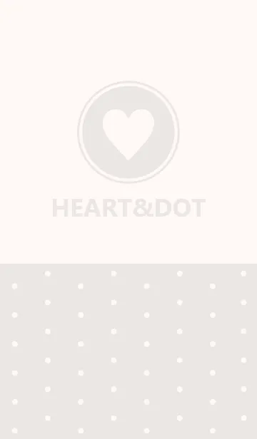 HEART＆DOT -BEIGE-の着せ替えメイン画像