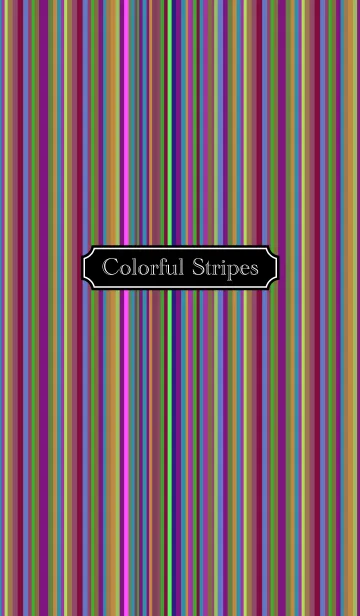 Colorful stripes Purpleの着せ替えメイン画像