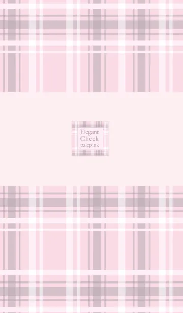 [LINE着せ替え] Elegant Check palepinkの画像1