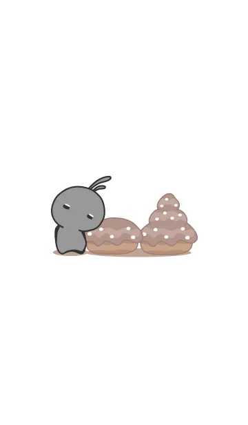 rabbit staring-102の着せ替えメイン画像