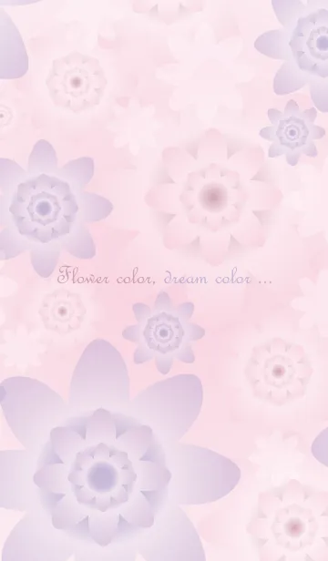 [LINE着せ替え] Flower color, dream color ...の画像1