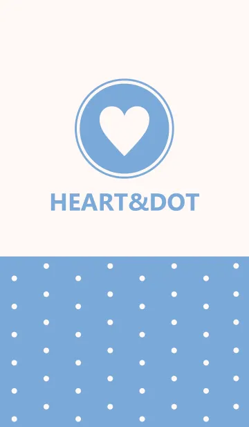 [LINE着せ替え] HEART＆DOT -BLUE-の画像1