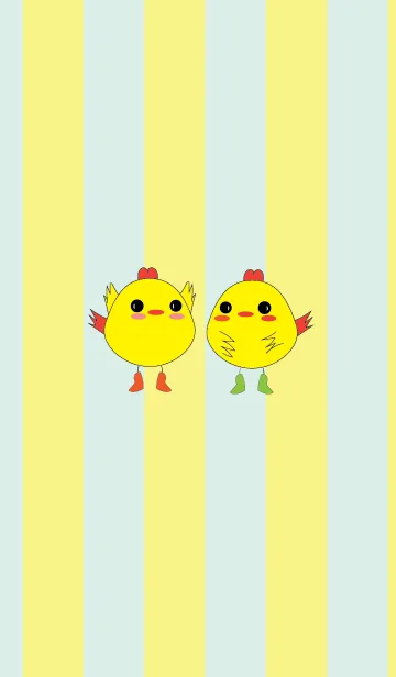 [LINE着せ替え] Cute little chicken v2の画像1