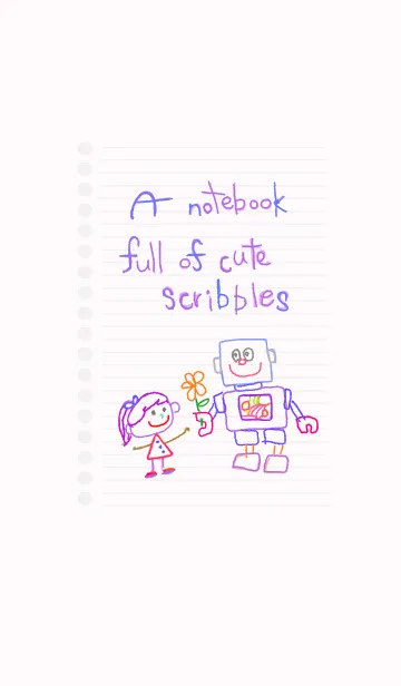 ノートにかわいい落書き 9の着せ替えメイン画像