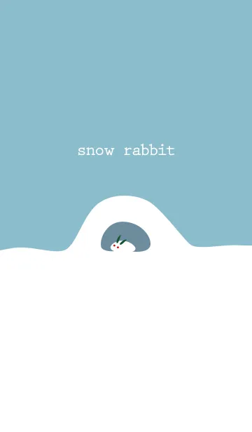 雪うさぎとかまくらの着せ替えメイン画像