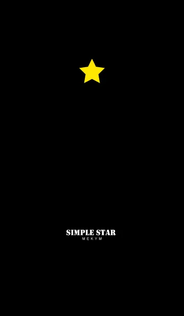 [LINE着せ替え] SIMPLE STAR YELLOWの画像1