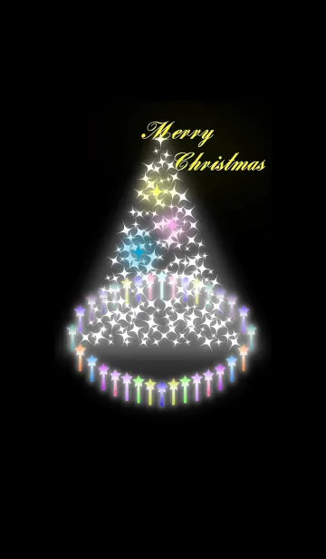 [LINE着せ替え] ホワイトツリー(メリークリスマス)の画像1