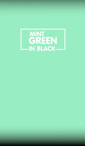 [LINE着せ替え] Mint Green ＆ Black Theme(jp)の画像1