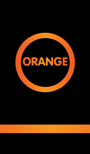 [LINE着せ替え] Orange and Black theme(jp)の画像1