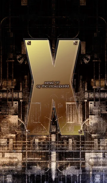 [LINE着せ替え] スチームパンクなイニシャル「X」！！の画像1