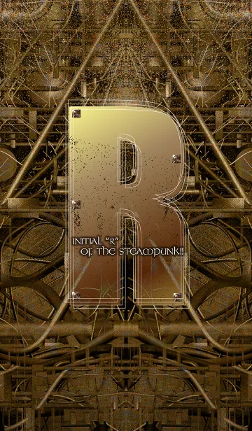 [LINE着せ替え] スチームパンクなイニシャル「R」！！の画像1