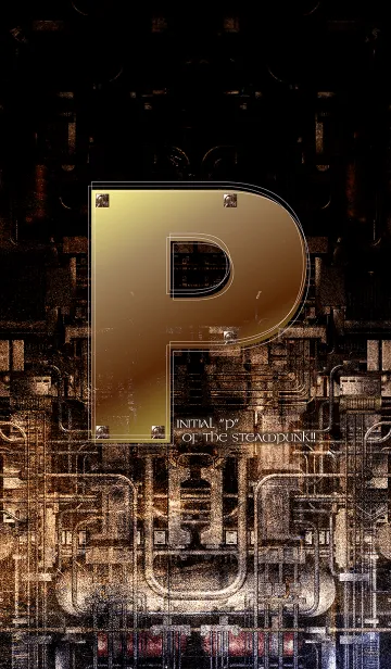 [LINE着せ替え] スチームパンクなイニシャル「P」！！の画像1