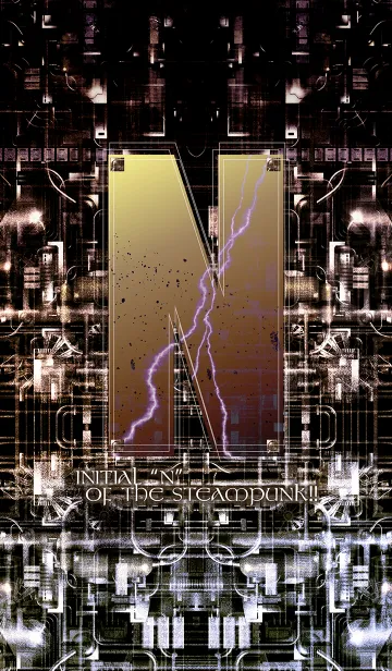 [LINE着せ替え] スチームパンクなイニシャル「N」！！の画像1