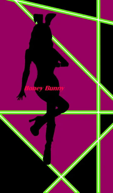 [LINE着せ替え] Honey Bunny-Berry Pink-の画像1