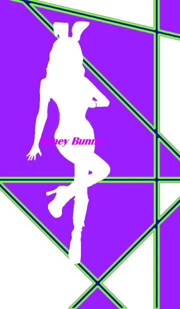 [LINE着せ替え] Honey Bunny-White ＆ Purple-の画像1