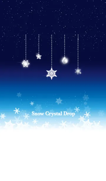 [LINE着せ替え] Snow Crystal Dropの画像1