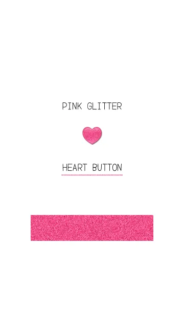 [LINE着せ替え] PINK GLITTER HEART BUTTONの画像1