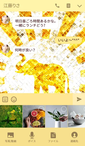 [LINE着せ替え] 最強最高金運風水 黄金の象の画像4