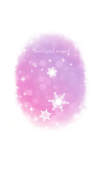 [LINE着せ替え] Snow Crystal purepinkの画像1