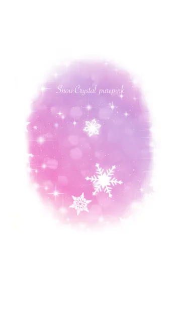 Snow Crystal purepinkの着せ替えメイン画像