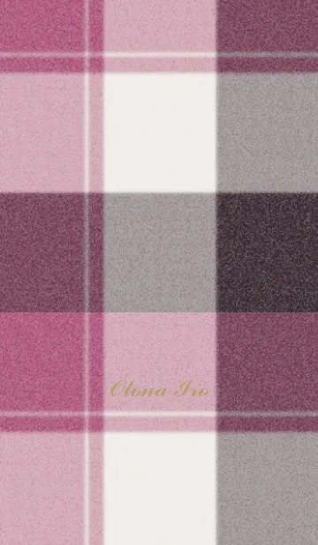[LINE着せ替え] Otona Check -Wine-の画像1