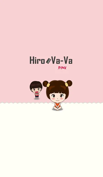 [LINE着せ替え] Hiro and Va-Va .ピンクの画像1