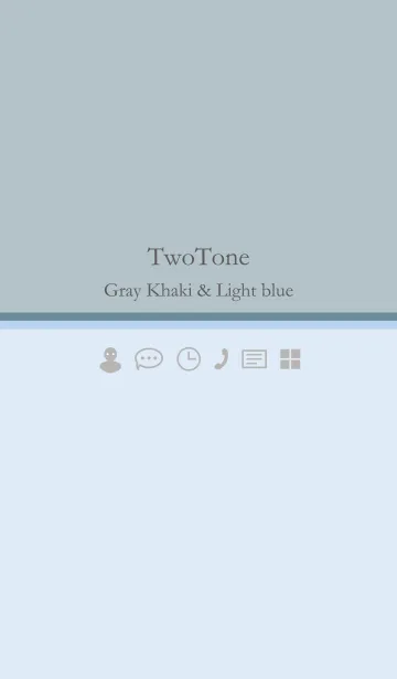 TwoTone グレーカーキ ＆ ライトブルー*の着せ替えメイン画像