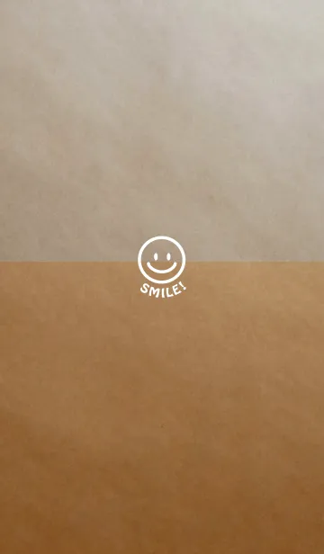 [LINE着せ替え] スマイル ～ クラフトペーパーの画像1