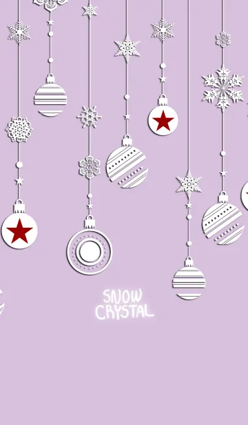 [LINE着せ替え] snow crystal_056_violet ballの画像1