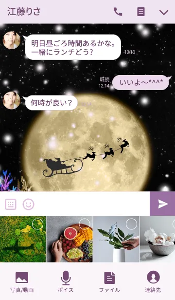 [LINE着せ替え] moonlight snow_02の画像4